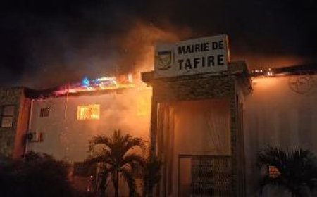 Incendie à la mairie de Tafiré : Plusieurs bureaux administratifs ravagés, aucun mort enregistré