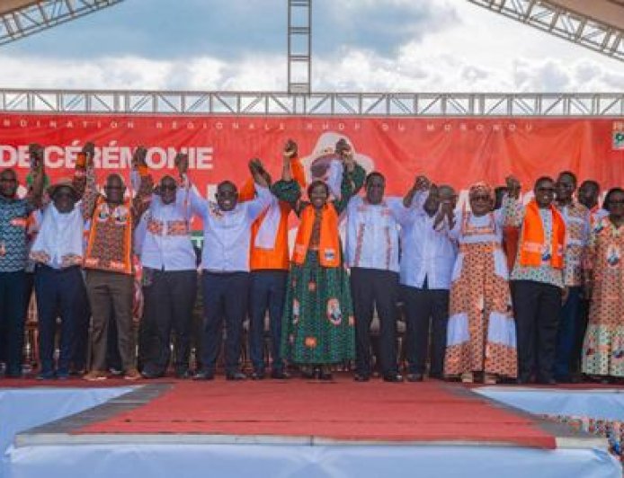 RHDP : Forte adhésion à M’Batto, le parti présidentiel renforce son implantation dans le Moronou