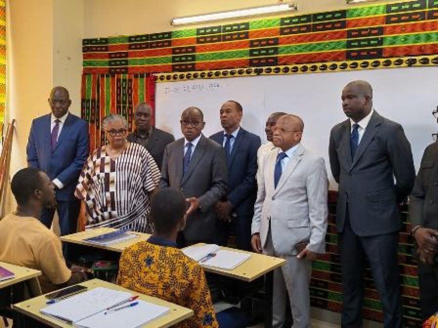 Cafop supérieur de Yamoussoukro : Visite du ministre de l’éducation nationale