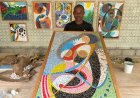 Anon Niangoran Élisée, l'alchimiste des déchets : Quand la mosaïque réinvente l'art écologique en Côte d'Ivoire