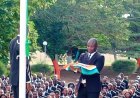 La descente du drapeau, une tradition pérennisée au CAFOP Supérieur de Yamoussoukro