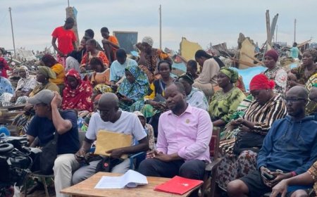 Point de presse sur le déguerpissement abusif du quartier campement tp (vridi plage).