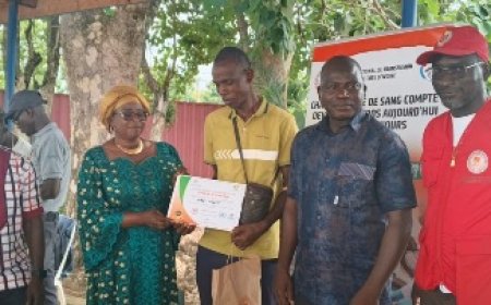 Man : 105 poches de sang collectées, le Dr Safo appelle à faire du don un devoir civique