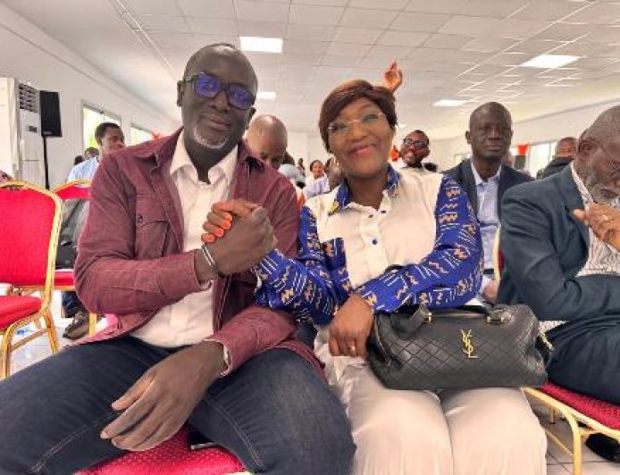 UNJCI/12e Congrès à Abidjan : Marie-Laure N’Goran et Stéphane Bahi, la poignée de main de la paix avant le vote