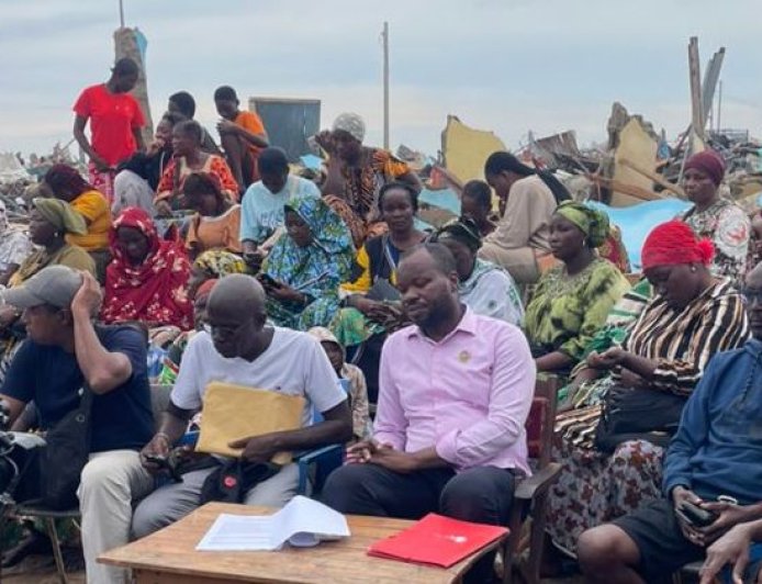 Point de presse sur le déguerpissement abusif du quartier campement tp (vridi plage).