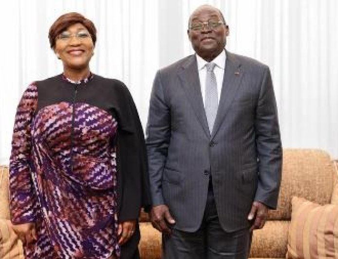 Le Vice-Président Tiémoko Meyliet Koné réaffirme son soutien à l’UNJCI lors d’une audience avec Marie-Laure N’Goran