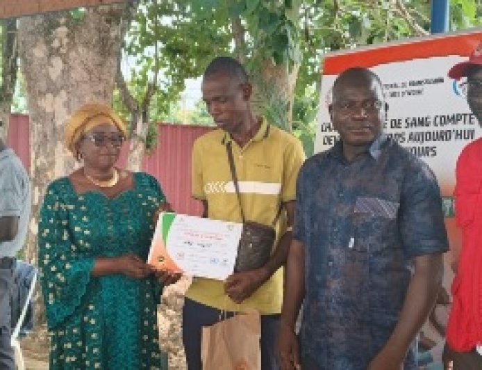 Man : 105 poches de sang collectées, le Dr Safo appelle à faire du don un devoir civique