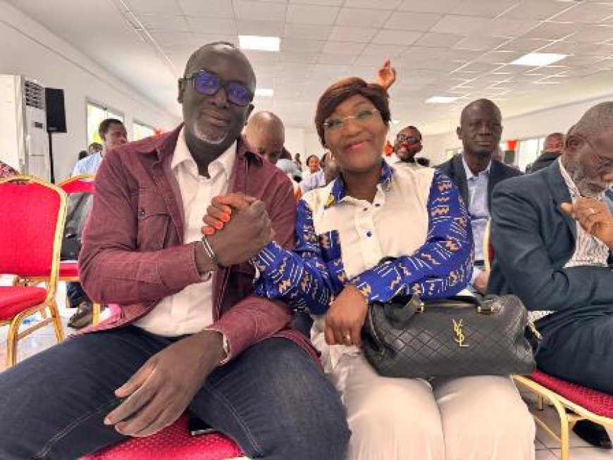 UNJCI/12e Congrès à Abidjan : Marie-Laure N’Goran et Stéphane Bahi, la poignée de main de la paix avant le vote