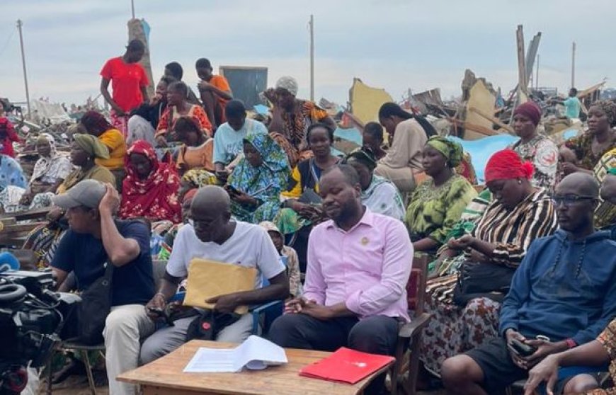 Point de presse sur le déguerpissement abusif du quartier campement tp (vridi plage).