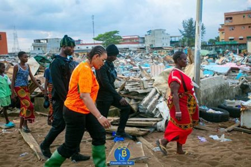 Port-Bouët : La Fondation Nina Bley apporte son soutien aux victimes du déguerpissement avec 2000 kits de solidarité