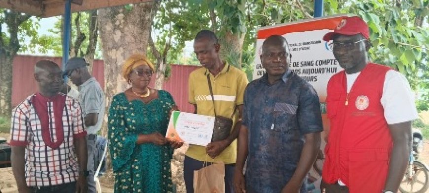 Man : 105 poches de sang collectées, le Dr Safo appelle à faire du don un devoir civique