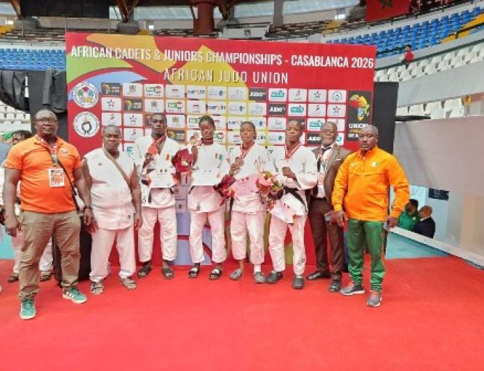 Championnat d’Afrique juniors de judo : la Côte d’Ivoire décroche quatre nouvelles médailles à Casablanca
