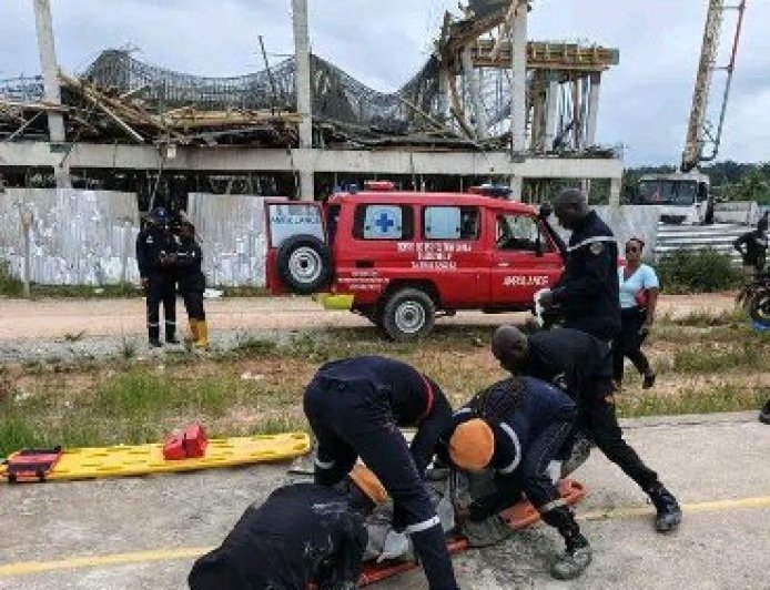 Agboville : Chute d'un échafaudage au quartier Résidentiel, plusieurs blessés évacués