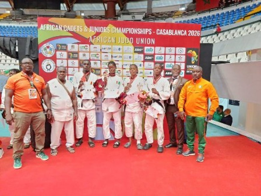 Championnat d’Afrique juniors de judo : la Côte d’Ivoire décroche quatre nouvelles médailles à Casablanca