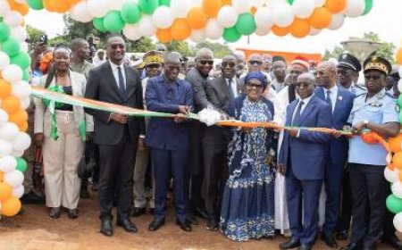 Renforcement sécuritaire : Le ministre Vagondo Diomandé inaugure le tout premier commissariat de police de Koro