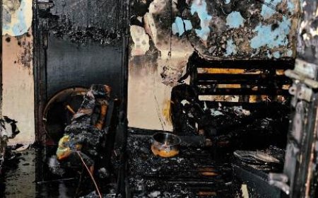 Bouaké : Un violent incendie ravage un logement au-dessus du supermarché Bon Prix, quatre enfants sauvés