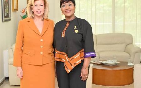 Dominique Ouattara reçoit Marie-Laure N’Goran, nouvelle présidente de l’UNJCI