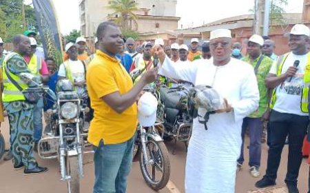 Korhogo : AM’S offre 70 motos aux conducteurs de taxis-motos et mise sur le civisme routier