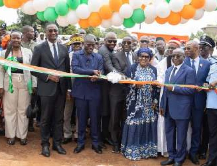 Renforcement sécuritaire : Le ministre Vagondo Diomandé inaugure le tout premier commissariat de police de Koro