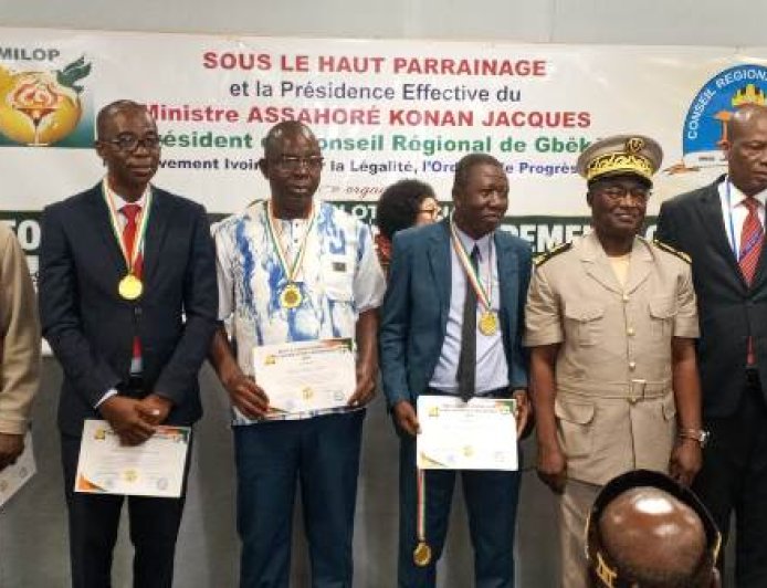 Bouaké : Une soixantaine d’acteurs du développement distingués par le MILOP