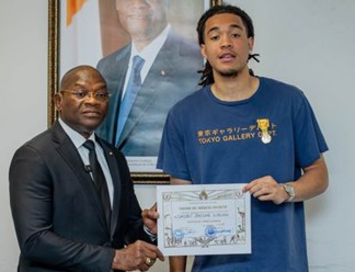 Basketball : Pacôme Dadiet élevé au grade d’Officier du Mérite Sportif Ivoirien