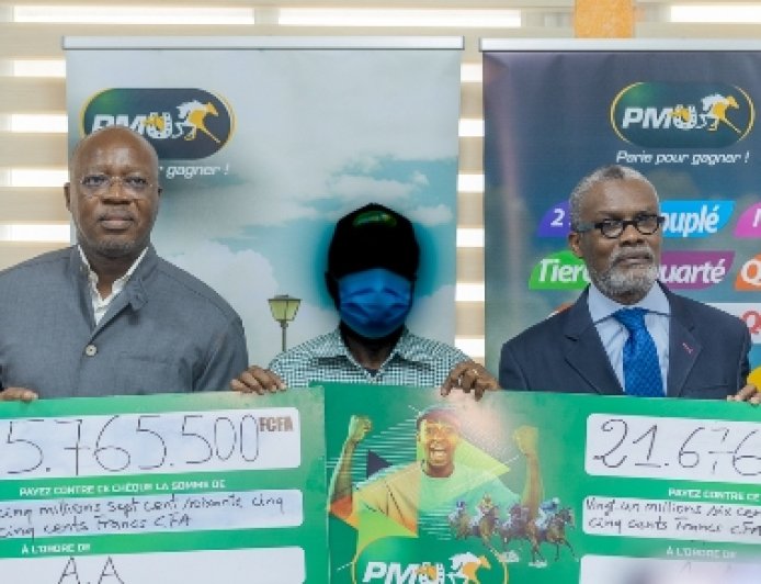 PMU : Un parieur décroche deux cagnottes et repart avec 47,4 millions FCFA