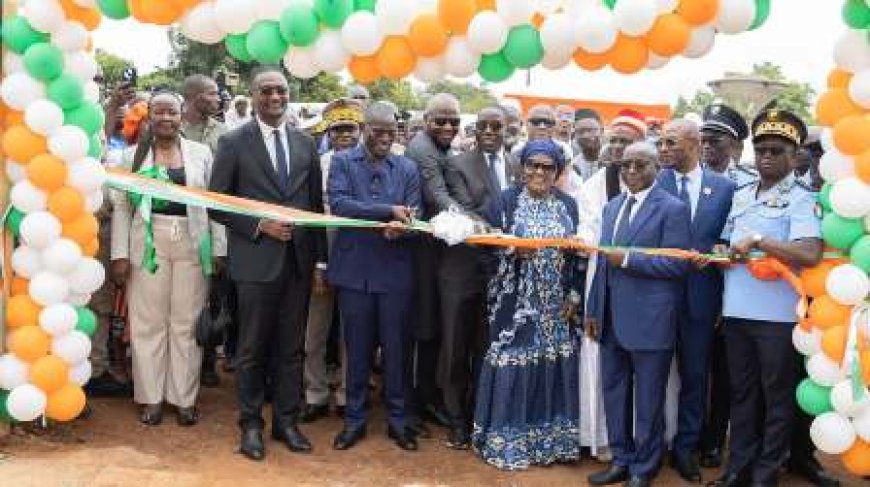 Renforcement sécuritaire : Le ministre Vagondo Diomandé inaugure le tout premier commissariat de police de Koro