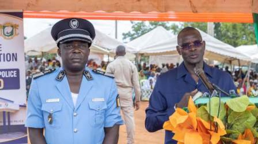 Renforcement sécuritaire : Le ministre Vagondo Diomandé inaugure le tout premier commissariat de police de Koro