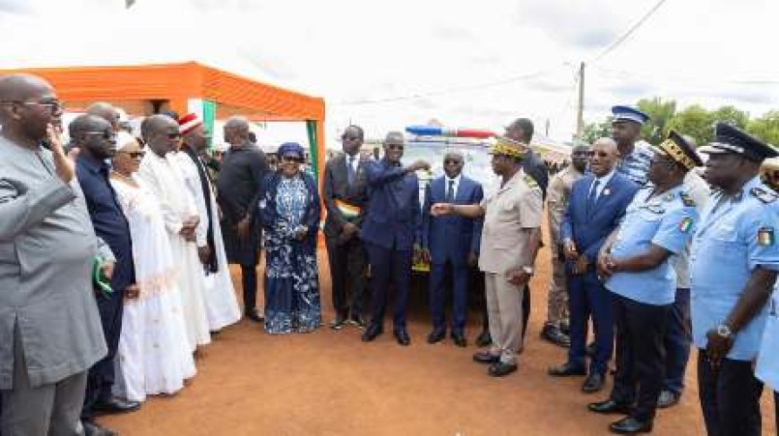 Renforcement sécuritaire : Le ministre Vagondo Diomandé inaugure le tout premier commissariat de police de Koro