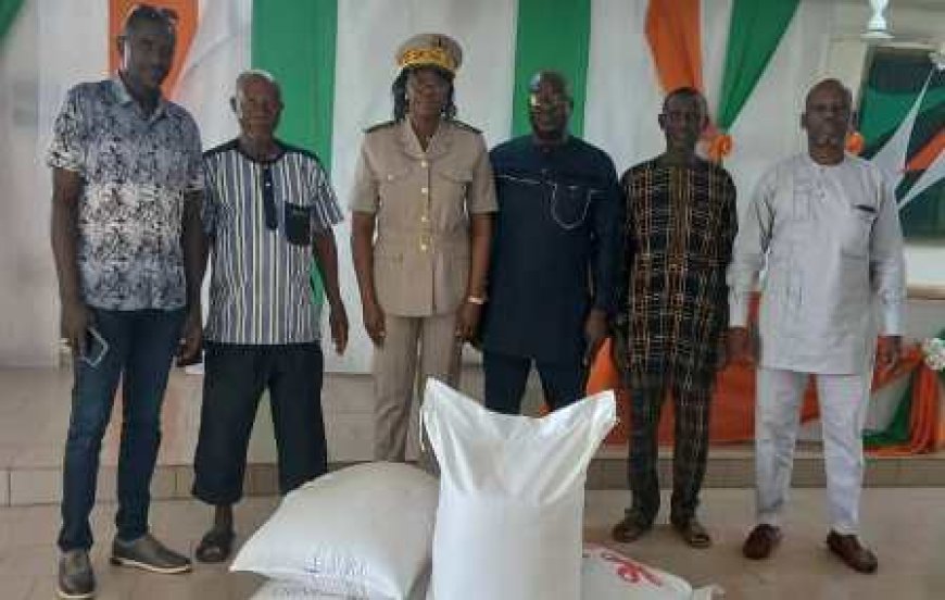Fête de l’Indépendance : 5,5 tonnes de riz pour les populations du Grand Ouragahio