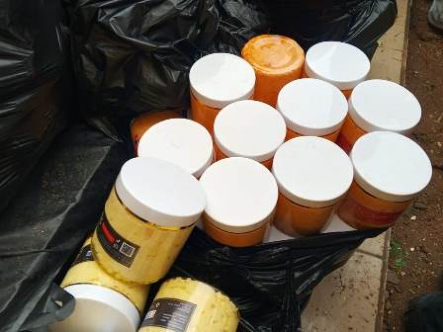 Bouaké : Des produits cosmétiques et d’hygiène corporelle non conventionnels saisis sur le marché