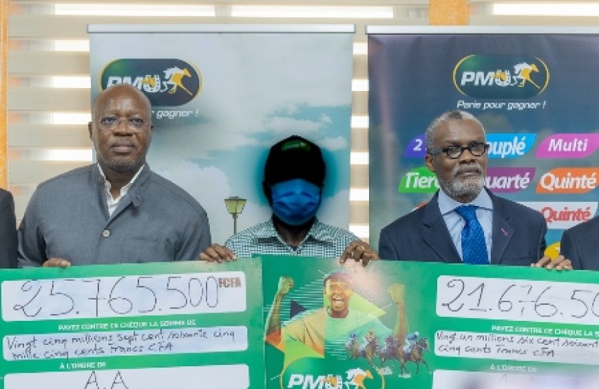 PMU : Un parieur décroche deux cagnottes et repart avec 47,4 millions FCFA