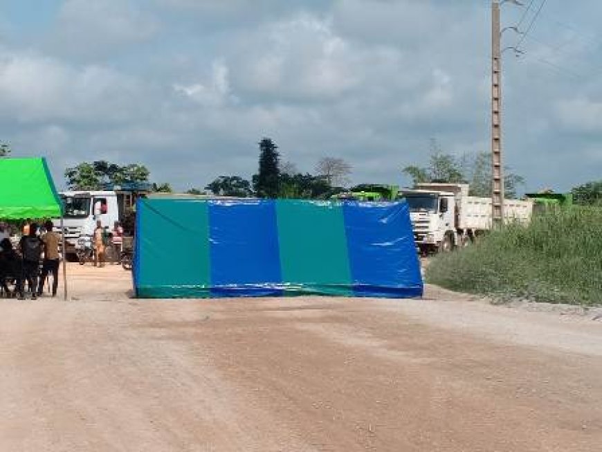 Braffouéby : Les jeunes barricadent la carrière chinoise et exigent 100 millions d'impayés