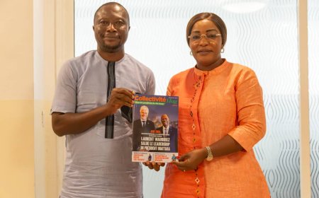 Média : Le maire Harlette Badou salue le professionnalisme de « Collectivité Mag »