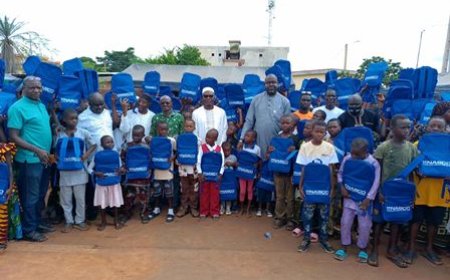Korhogo : Le ministre AM’S distribue plus de 500 kits dans les écoles primaires de la commune