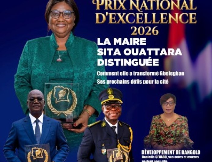 "Les Valeurs de la République" : Sita Ouattara,la meilleure maire de Côte d' Ivoire  à l'honneur