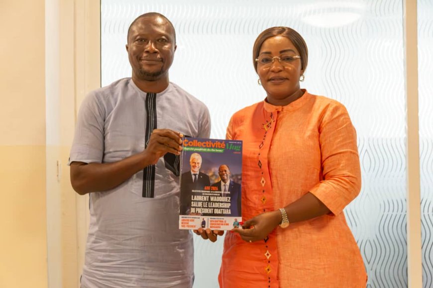 Média : Le maire Harlette Badou salue le professionnalisme de « Collectivité Mag »