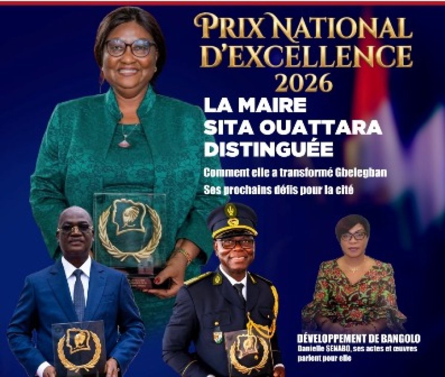 "Les Valeurs de la République" : Sita Ouattara,la meilleure maire de Côte d' Ivoire  à l'honneur
