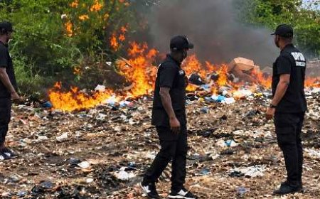 Gagnoa : 10,9 tonnes de drogues et de faux médicaments incinérés pour une valeur de 18,9 millions fcfa