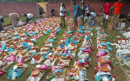Korhogo : Le Groupe Neemba offre des vivres et des médicaments à des enfants orphelins et vulnérables