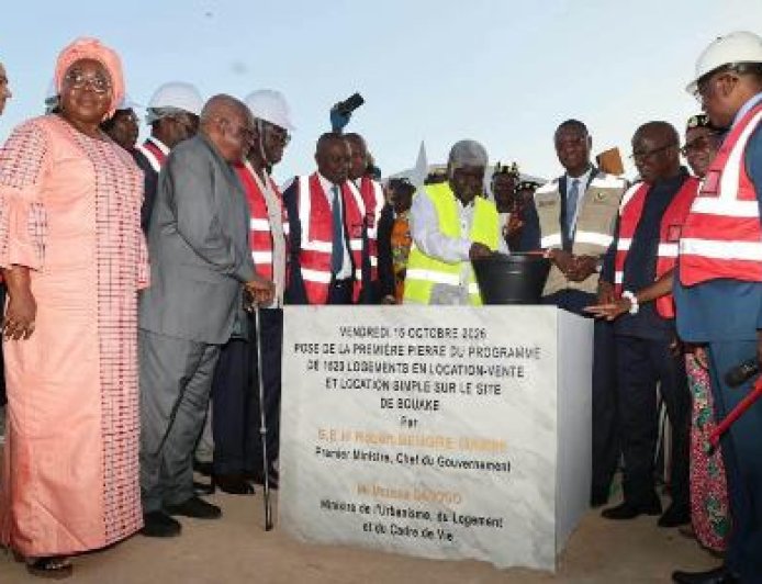 Bouaké : lancement des travaux de 1 520 logements sociaux