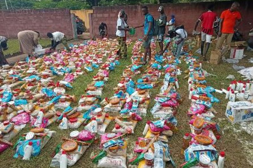 Korhogo : Le Groupe Neemba offre des vivres et des médicaments à des enfants orphelins et vulnérables