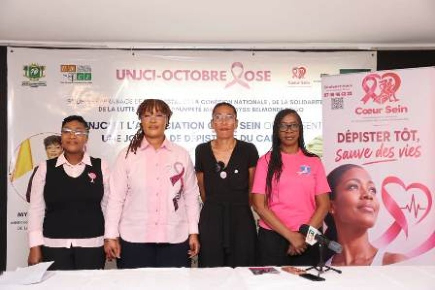 Octobre Rose : L'UNJCI et la ministre Myss Belmonde Dogo font des médias des relais de la lutte contre le cancer