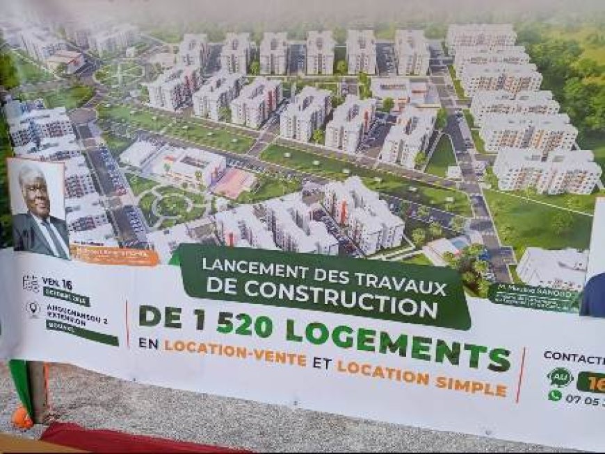 Bouaké : lancement des travaux de 1 520 logements sociaux