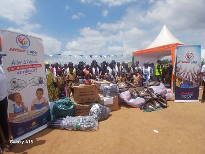 Abengourou : 500 kits scolaires offerts aux élèves du Groupe scolaire Boko Kouao Eugène