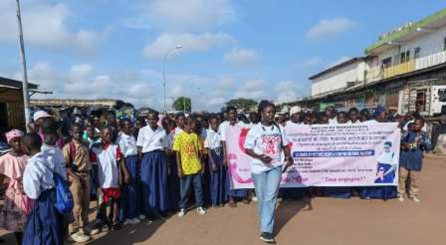 Séguéla : Les élèves marchent pour sensibiliser contre le cancer du sein et du col de l’utérus