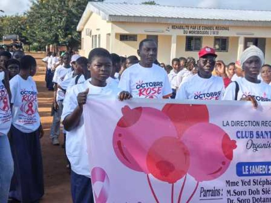 Séguéla : Les élèves marchent pour sensibiliser contre le cancer du sein et du col de l’utérus